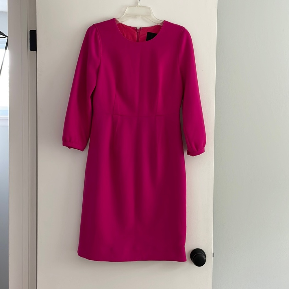 J Crew Collection fuschia/bright pink dress.